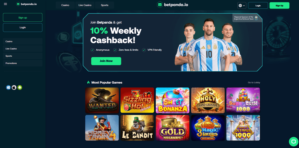 BetPanda Front Page